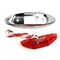 Peterson Lamp, Led Clearance/Marker, 168 Mini Side W/ Chrome Bezel, Red, Viz Pack V168XR - alternate 3